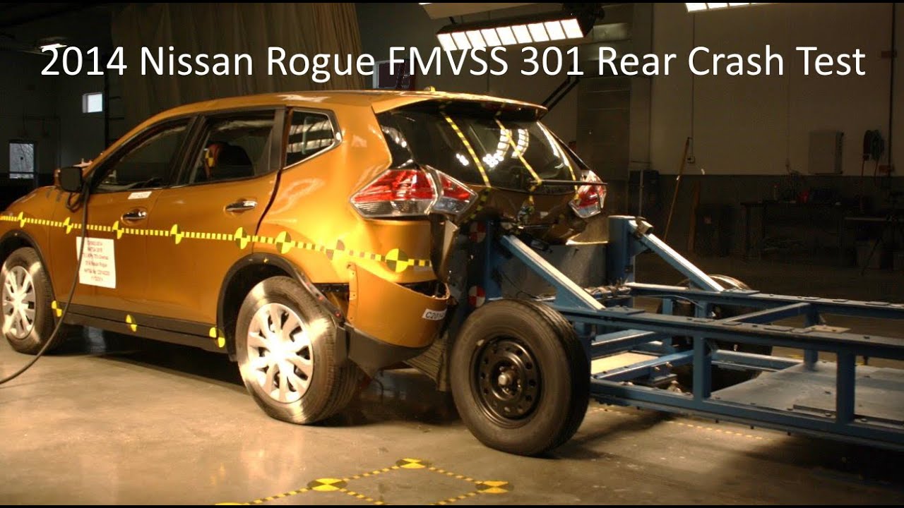 2014-2020 Nissan Rogue / X-Trail FMVSS 301 Rear Crash Test (50 Mph)