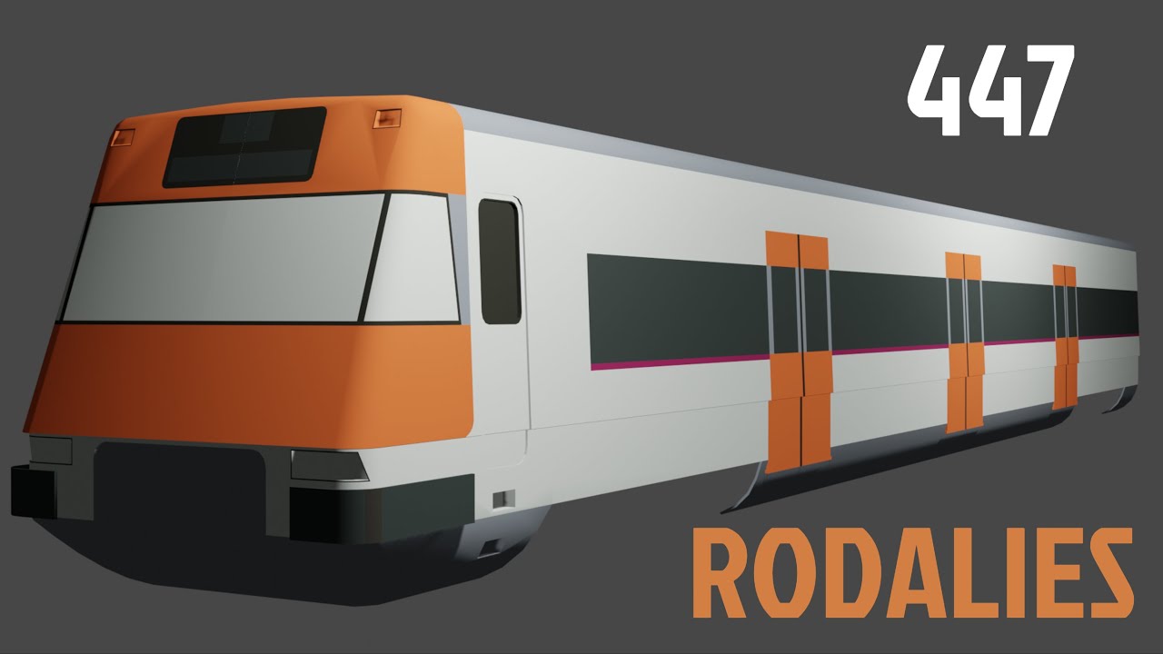 BLENDER DESARROLLADO la 447 de RODALIES de CATALUNYA
