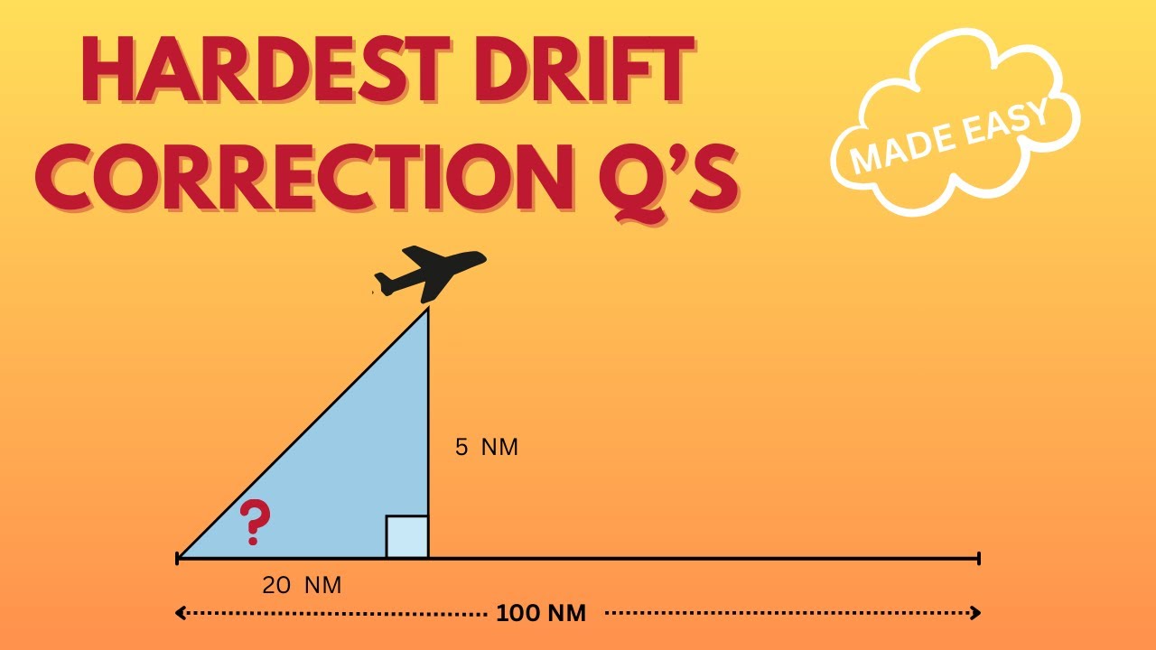 HARDEST Drift Correction Questions + Solutions | PPL/CPL Written (Easy Explanation)