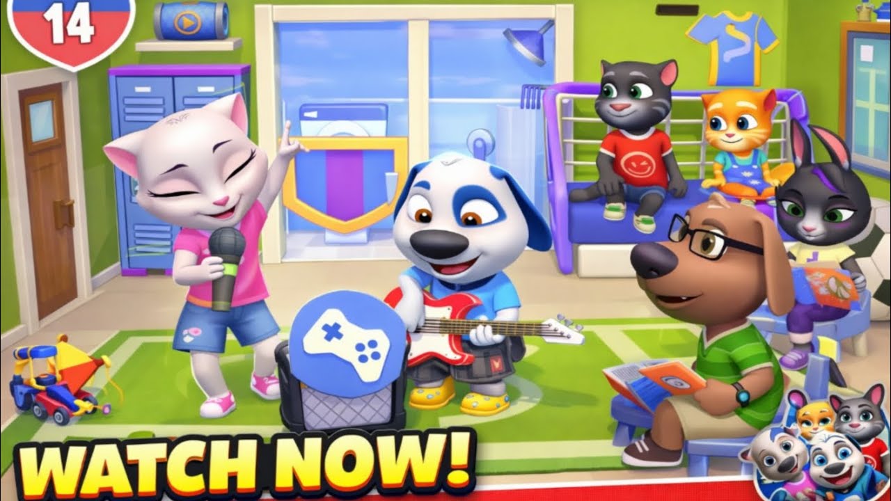 Talking tom friends 2 game video ॥ my talking tom friends game video, tom 2 friends game video