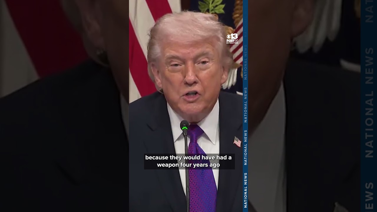 President Donald Trump speaks on war with Iran
