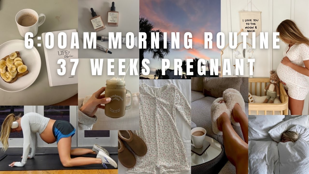 My 5:30AM Productive Pregnant Morning Routine // 36 Weeks Pregnant Morning Routine