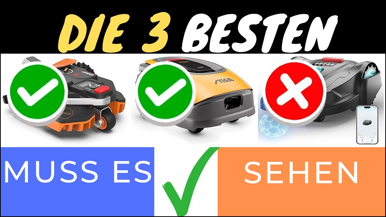 DIE TOP 3 MÄHROBOTER MIT GPS-NAVIGATION 2025 🌱🤖 | FÜR DEN PERFEKTEN RASEN!