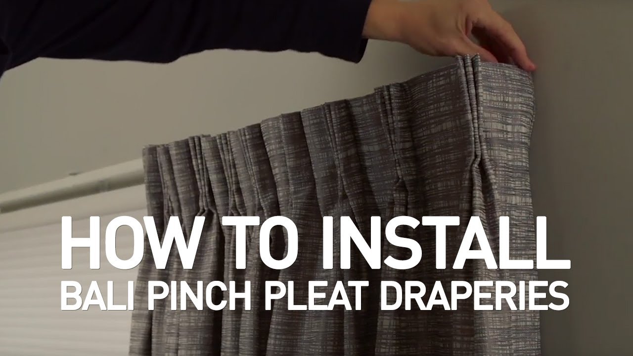 How to Install Bali® Pinch Pleat Draperies - Outside Mount