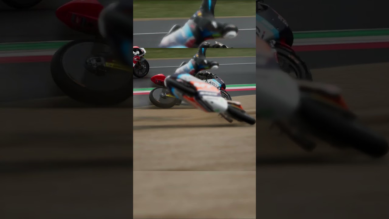 MotoGP&trade;23  SLOW MO ACCIDENT! #shorts #motogp23