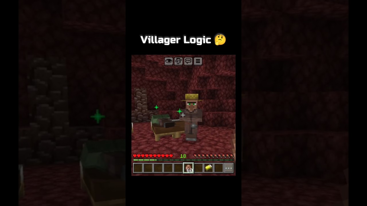 LOGIKA WIEŚNIAKA 🤔 | #kr&oacute;tkie filmy #minecraft