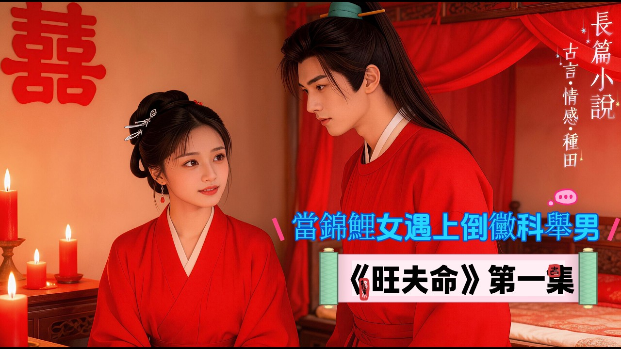 1.長篇小說《旺夫命》第一集：姜蜜會做預知夢，她嫁給了倒霉蛋科舉男衛三郎，錦鯉女與倒霉蛋正是天作之合，正所謂：薄命女天賜靈夢避災劫 讀書人天開文運遇良人，賢婦持家微光承福運 才郎苦讀寒屋起青雲。
