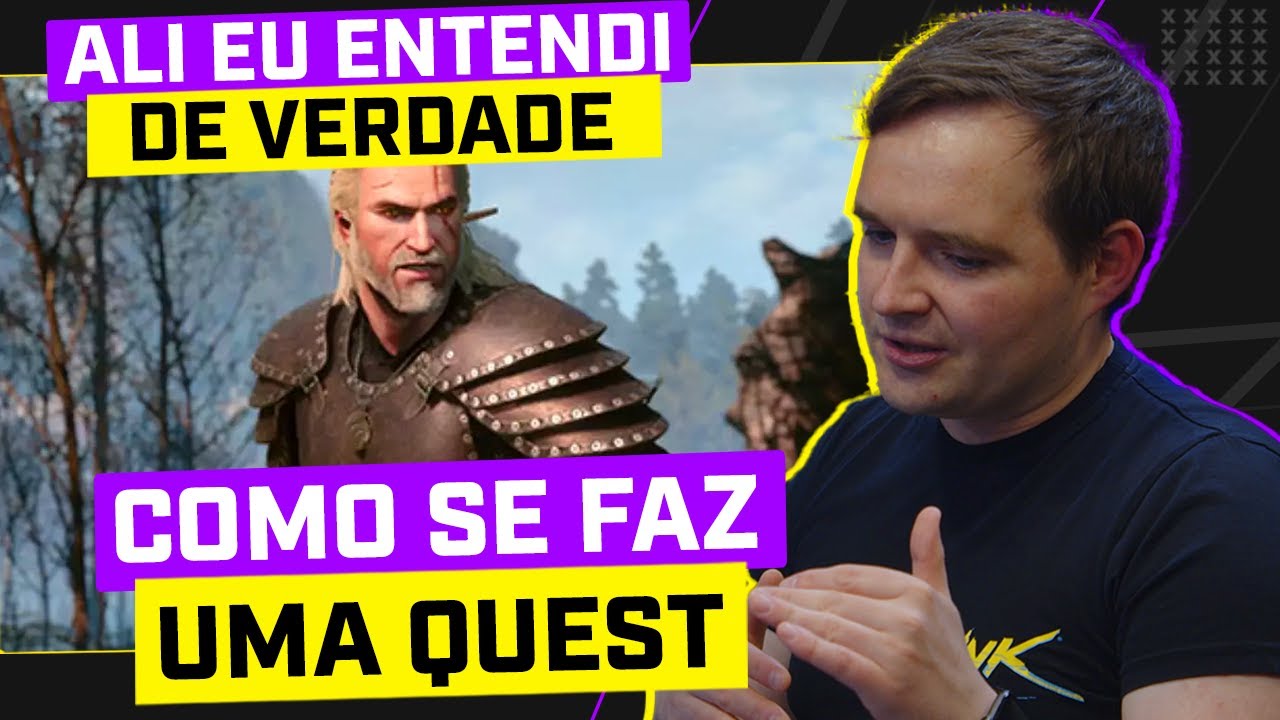 CRIADOR DIZ COMO É FAZER UMA MISSÃO DE THE WITCHER E CYBERPUNK