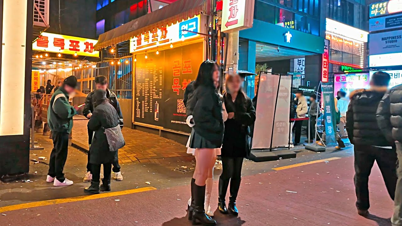 [4K SEOUL KOREA] 😳😳 날씨가 추워도 핫한 홍대~주말새벽 홍대클럽 거리 🔥🔥/Hongdae/Seoul, Korea/K-City Walk