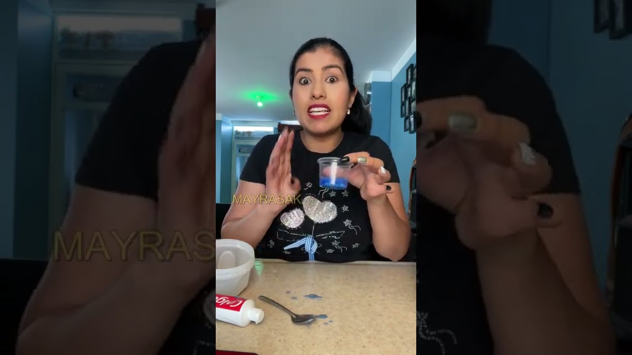 🟢Como hacer SLIME sin Borax Funciona? 🤯 #interesante #verdadomentira #slime