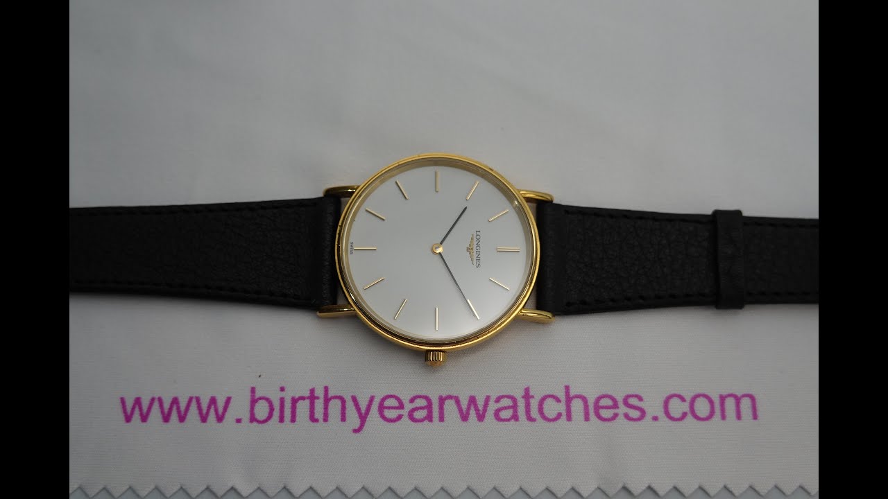 Винтажные ультратонкие мужские деловые часы Longines La Grande Classique c2000 года. Артикул моде...