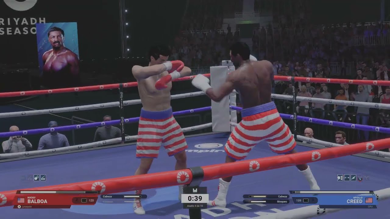 Undisputed Rocky balboa modo carrera vs Apollo Creed,es n°4 en el ranking parte 1 PS5