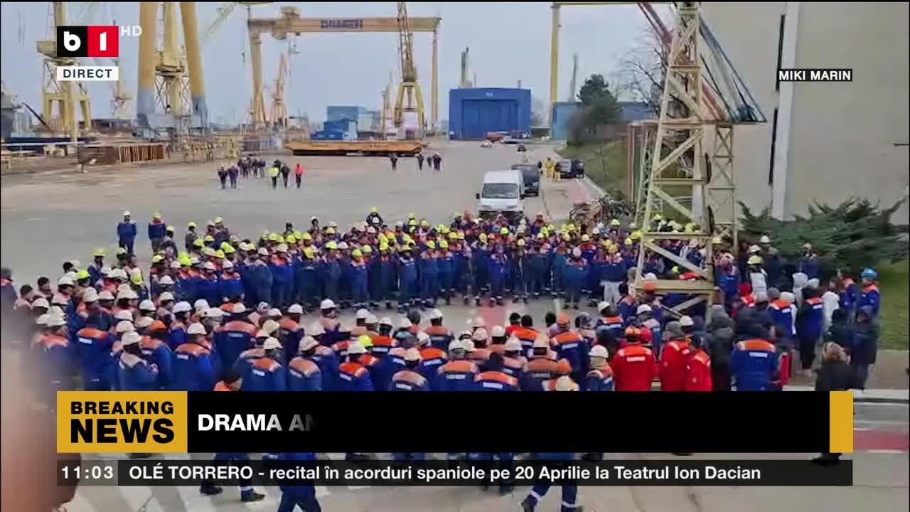 FALIMENT LA CEL MAI MARE ȘANTIER NAVAL. SITUAȚIE CRITICĂ. MĂRTURII DUREROASE