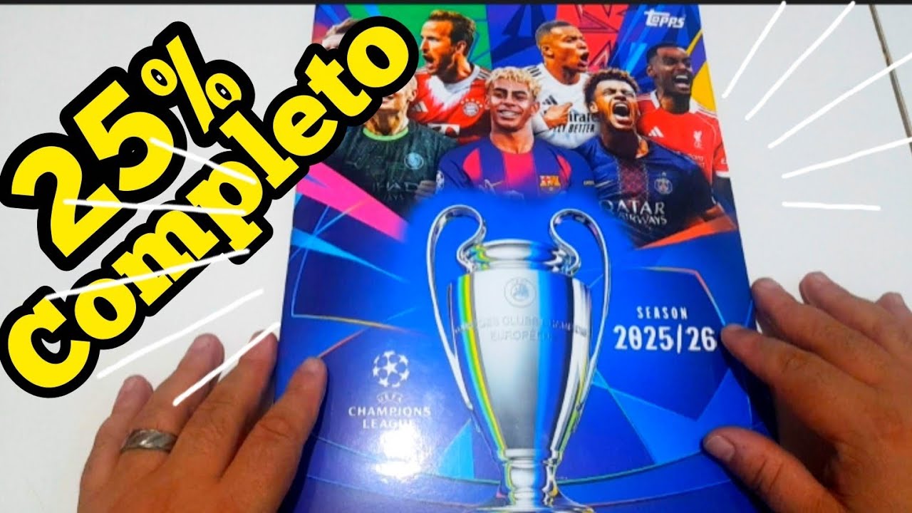 Completei 25% do meu Álbum da Champions 25/26 #topps #championsleague 