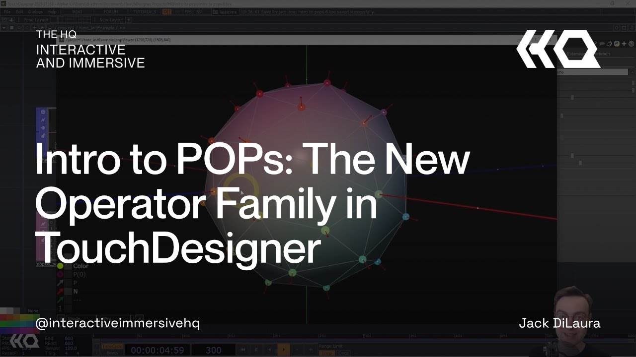 Intro to POPs: The New Operator Family in TouchDesigner - TouchDesigner Tutorial 171