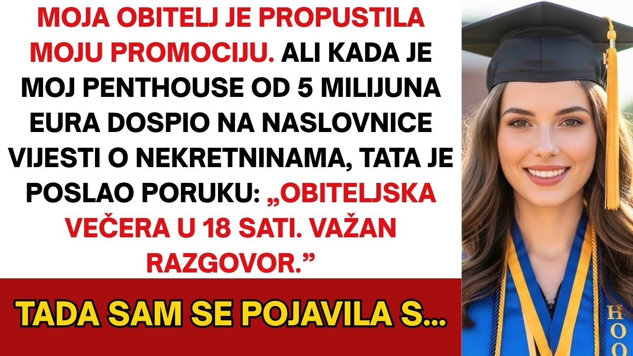 Moja obitelj ignorirala je moju promociju — tada je moj penthouse od €5M privukao njihovu pažnju...!