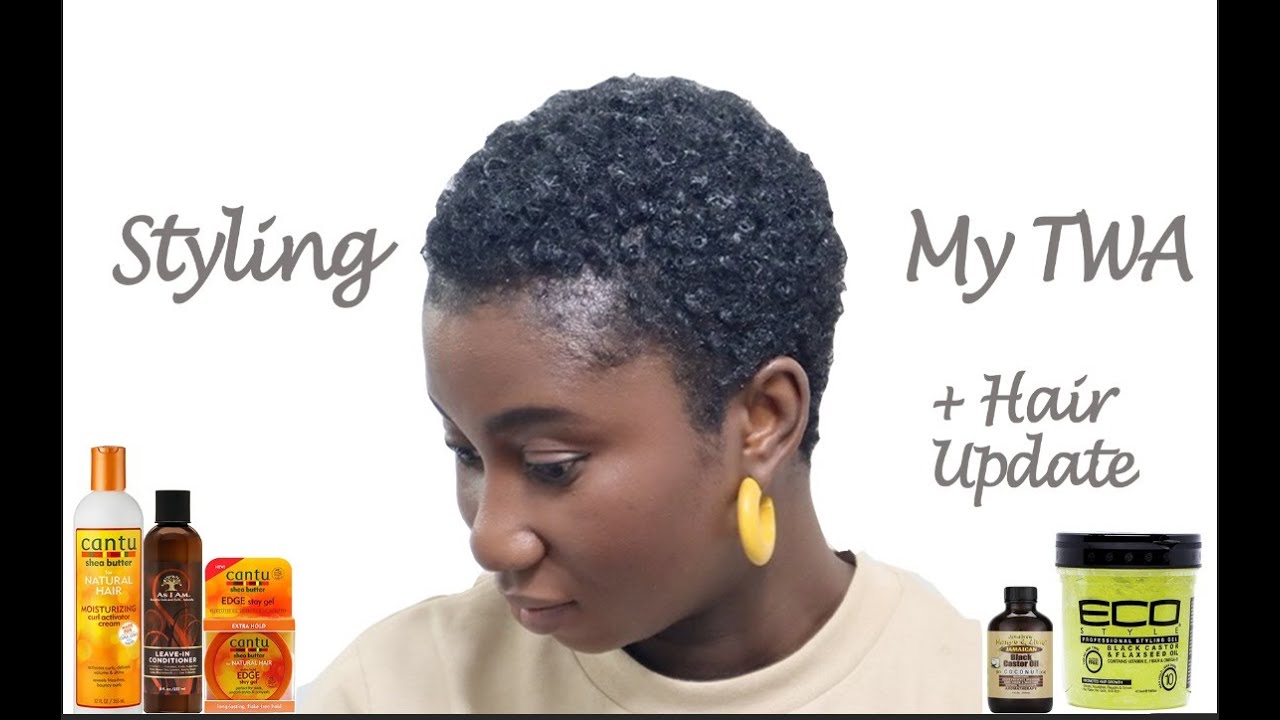 How I Style My Short Natural Hair/TWA + Hair Update