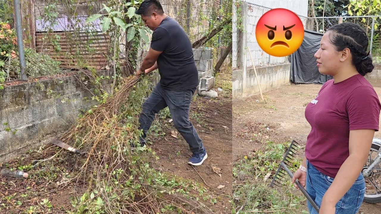 Mynor arranca toda las Plantas de Faby. Remodelaremos Todo el Jardín 