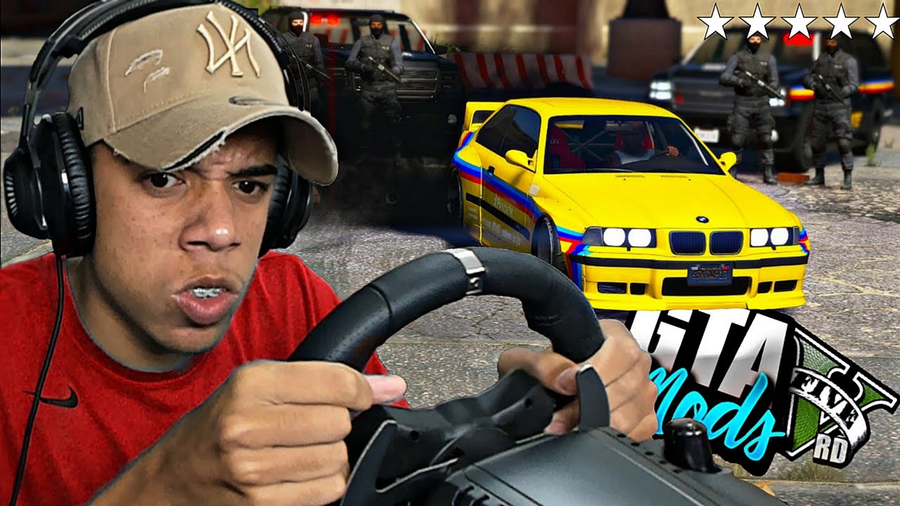 GTA V : TENTANDO DAR FUGA DA POLICIA DE BMW M3 NO VOLANTE ( IMPOSSÍVEL ) : GTA 5 MODS