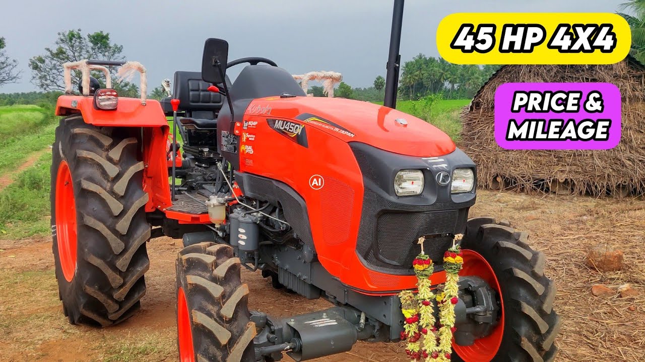 Kubota MU 4501 4x4 full review | 4wd All-rounder | 45 HP tractor | Price mileage and features