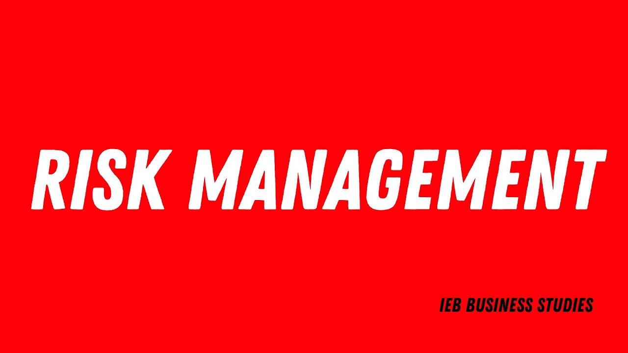 RISK MANAGEMENT Grade 11 and 12 Business Studies Fashion