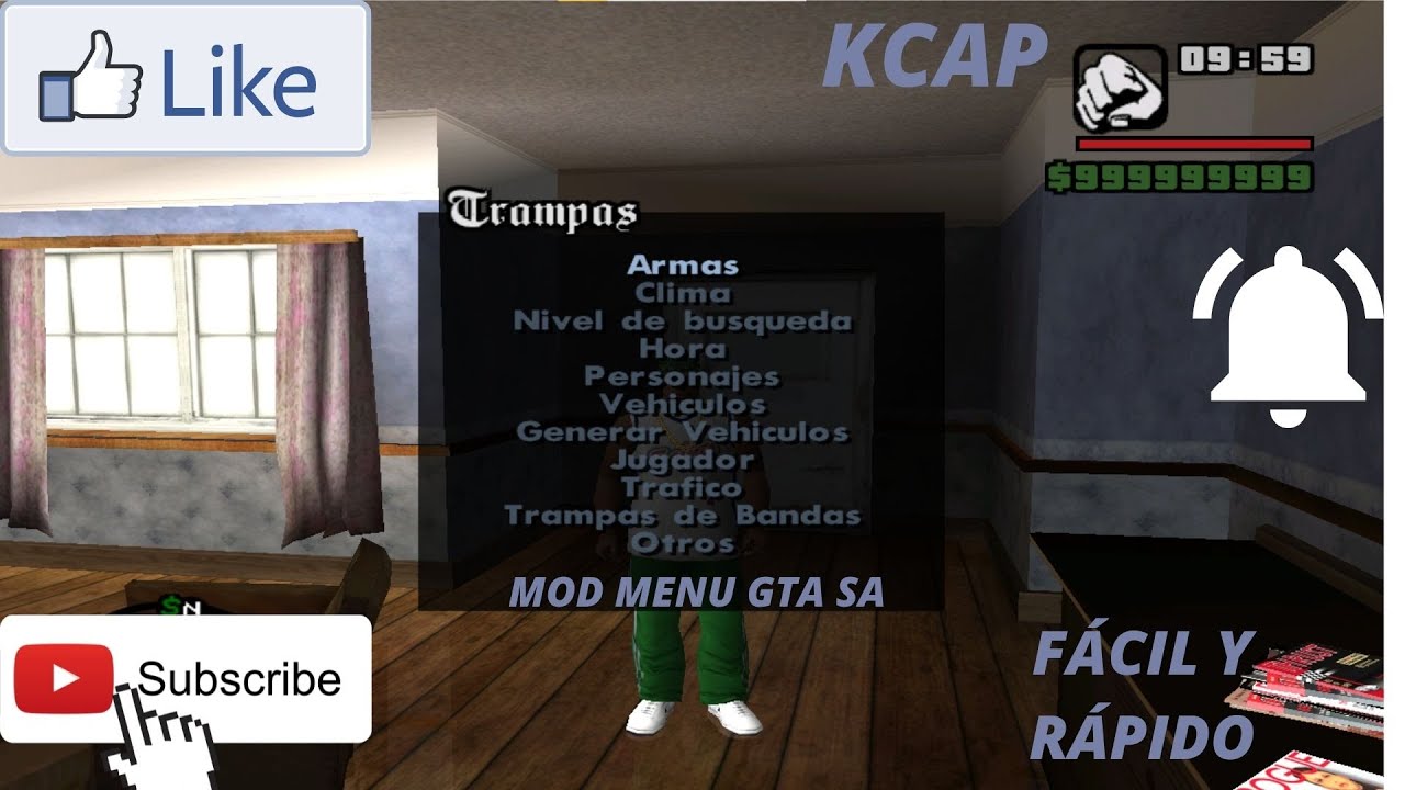 COMO INSTALAR EL MOD MENÚ PARA GTA SAN ANDREAS PC [ FÁCIL Y RÁPIDO ]  LINKS POR MEDIAFIRE