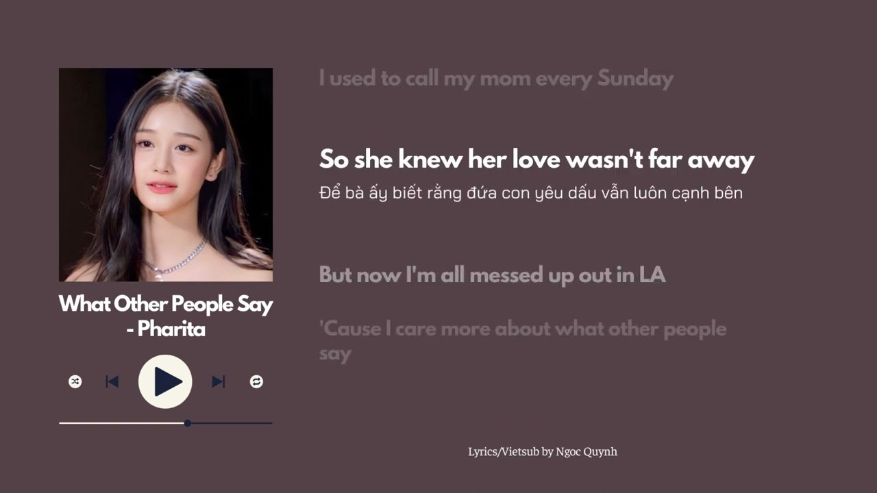 What Other People Say - Pharita (BABYMONSTER) [Lyrics/Vietsub]