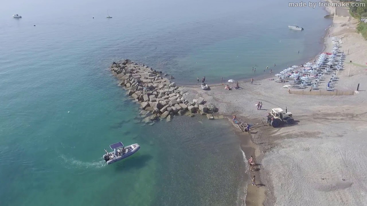Riprese con drone sul mare di Amendolara CS