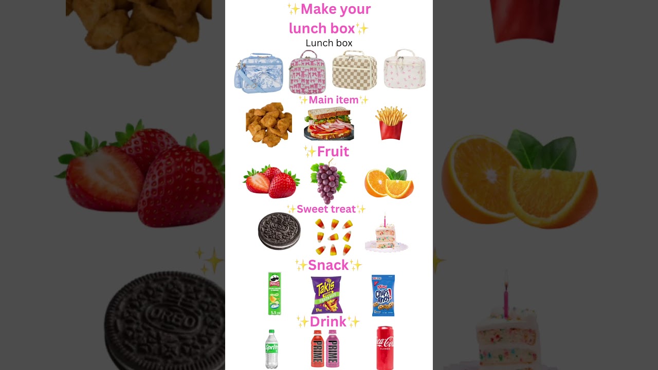 ✨Make your own lunch✨