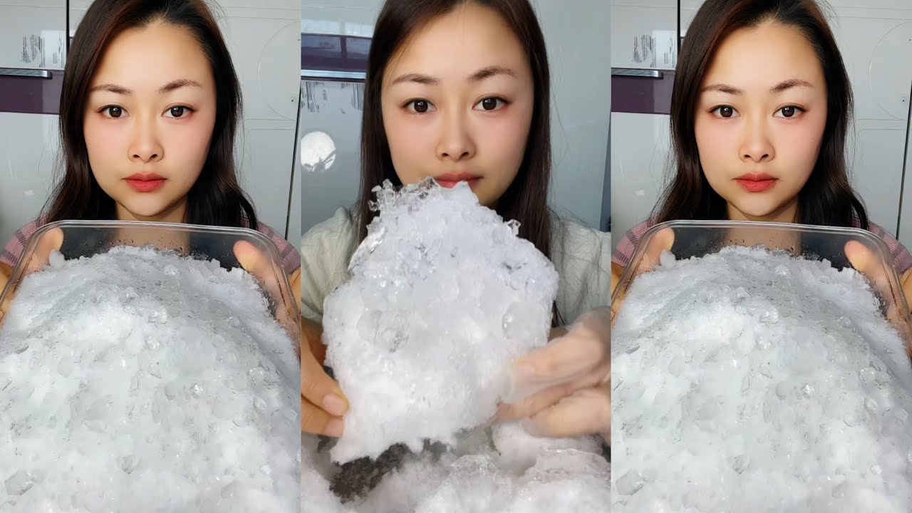 [ASMR]Freezer Frost|White Ice|Ice Eating|SOLO|#Freezerfrost