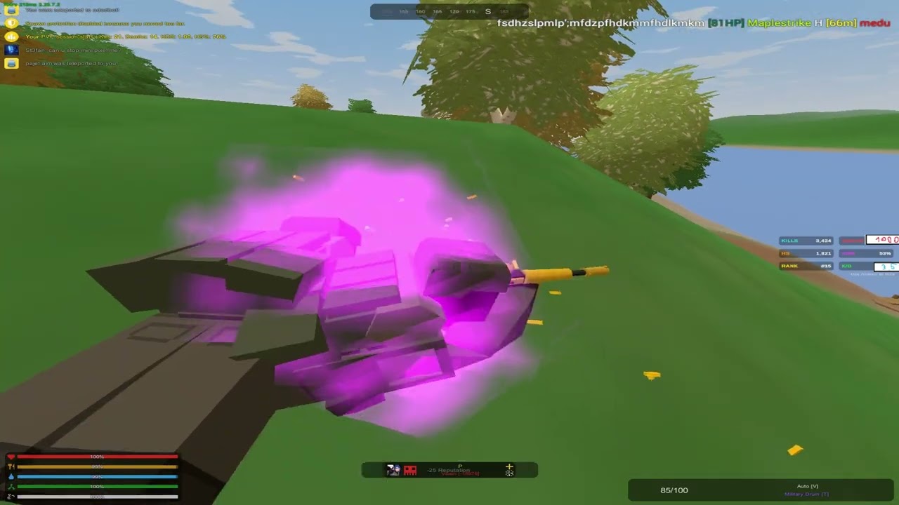 crazy unturned pvp bushwars triplex car crash