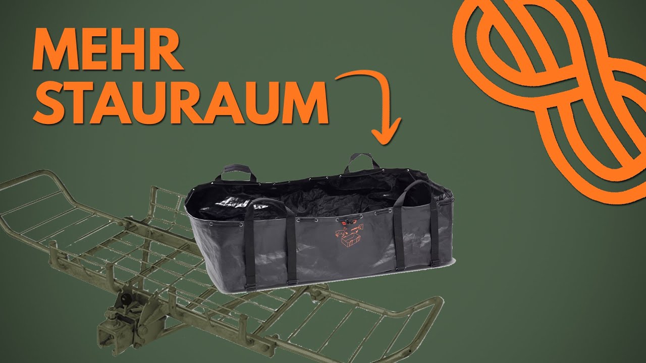 Flexibel den KFZ-Stauraum erweitern mit Heckträger und Wildwanne! Wildträger klappbar!