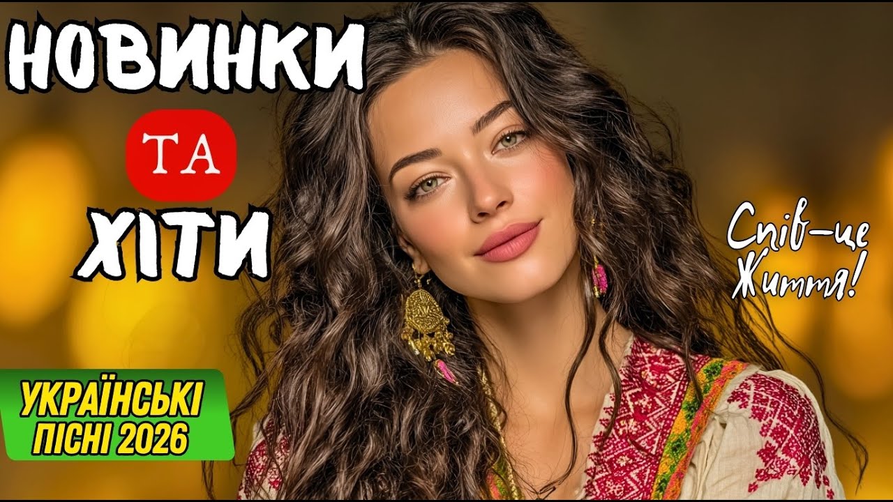 Українські Пісні 2026 🔥 Найяскравіші Хіти для Гарного Настрою