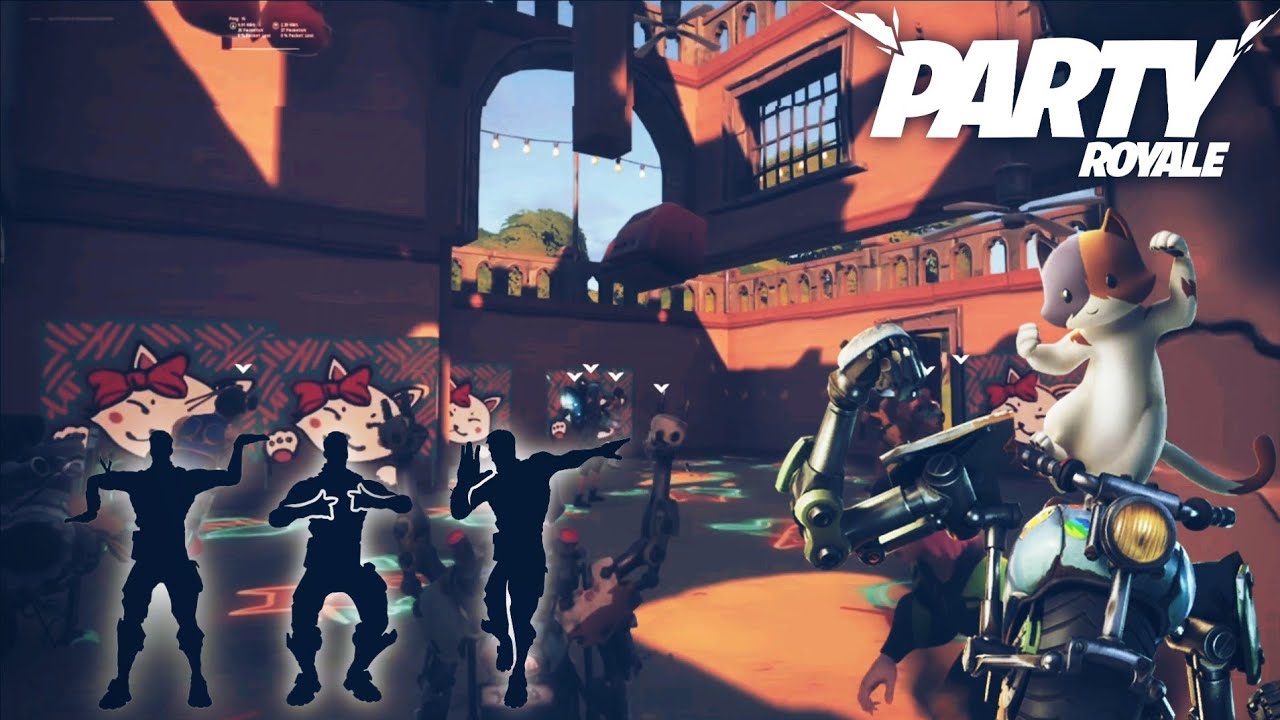 This Skin you never see Flexing Rare Emotes in Party Royale