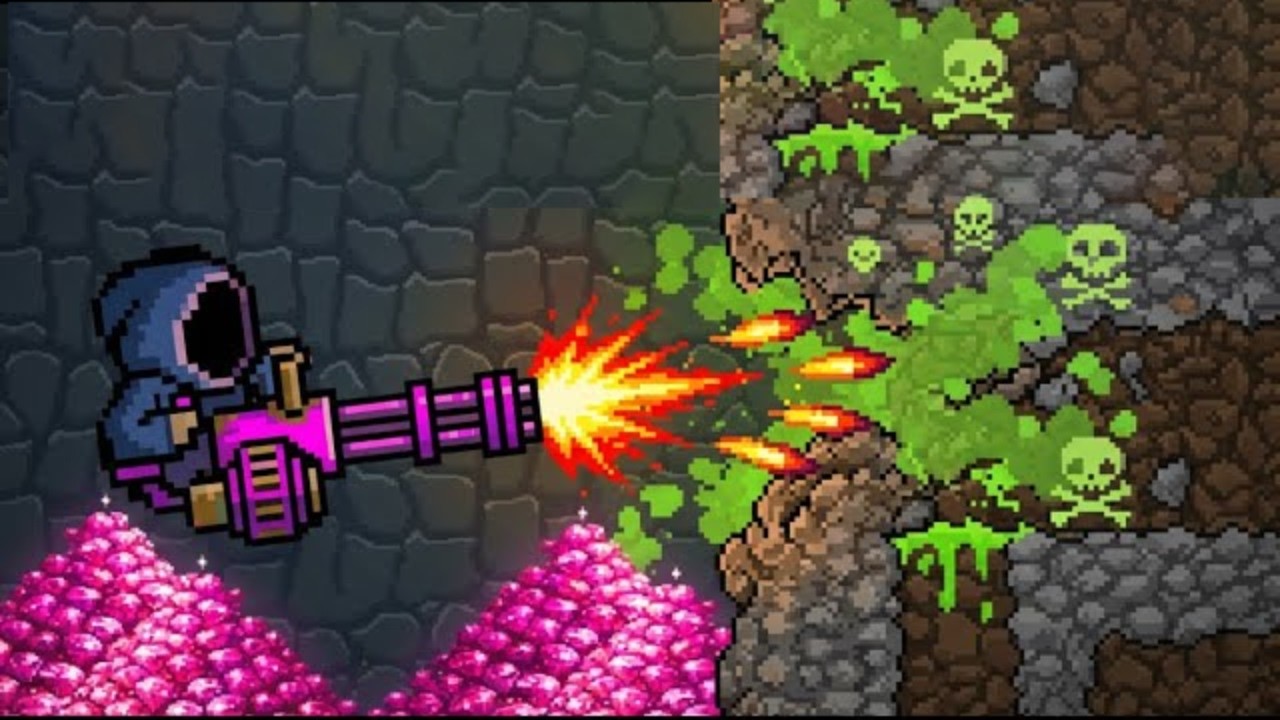 Shredding through the Earth's Crust with Miniguns and Poison