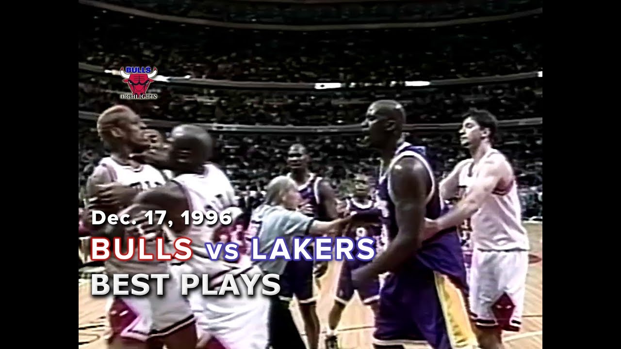 December 17, 1996 Bulls vs Lakers highlights