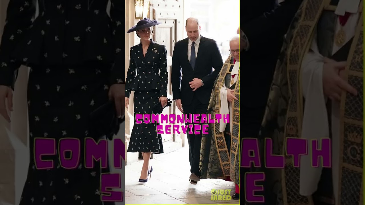 Prince William and Princess Catherine at the Commonwealth Service Day #shorts #kate #william