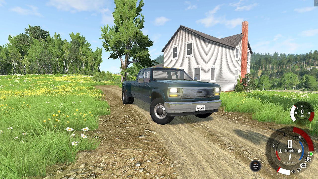 BeamNG || Gavril D-Series V8 Diesel Pick-Up || Driving with Logitech G27