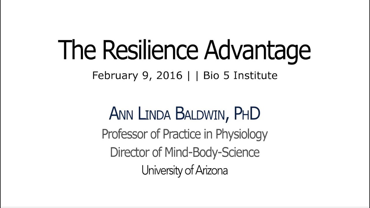 The Resilience Advantage (Healthy Living Series 2016)
