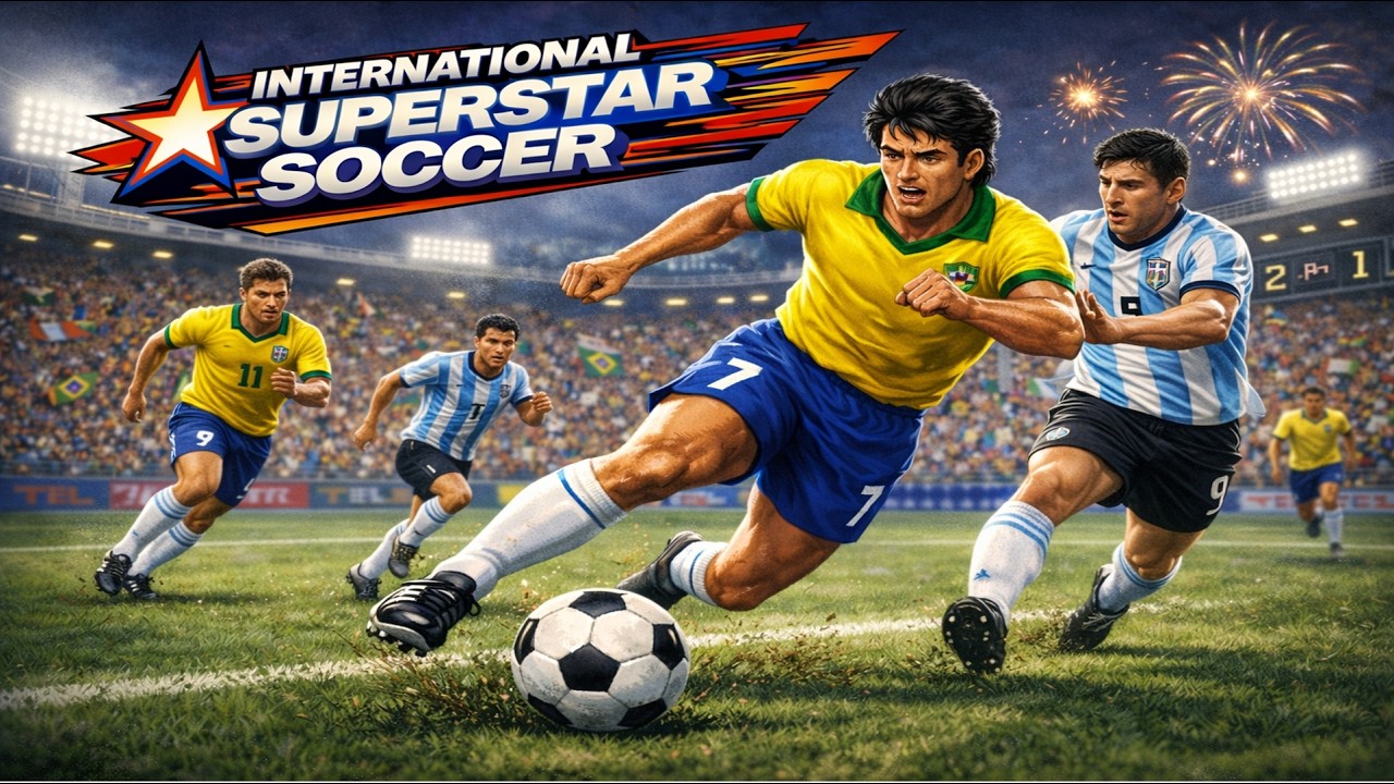 International super star Soccer Brasil 100% Nostalgia