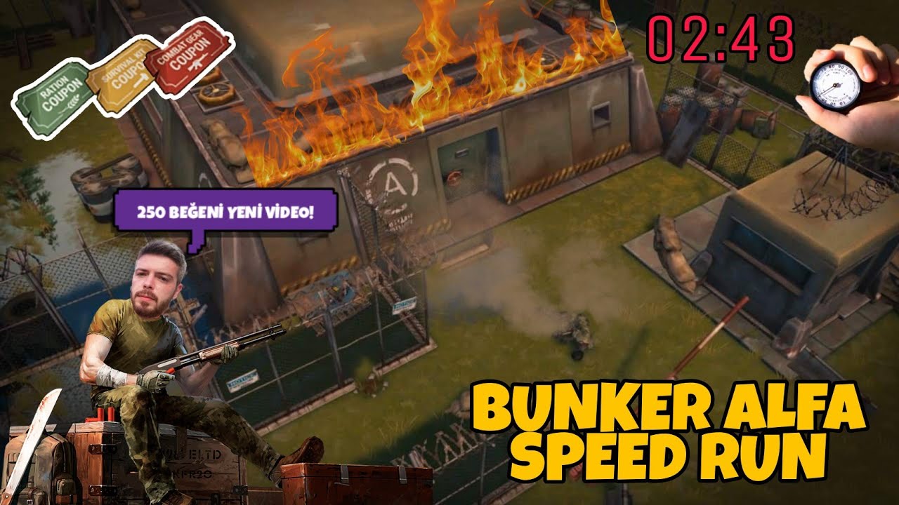BUNKER ALFA SPEED RUN - ALFA SIĞINAĞI TÜM KATLARI EN KISA SÜREDE TEMİZLEME CHALLENGE - EVDE DENEME!
