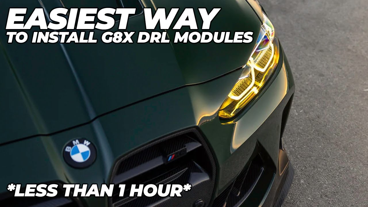*EASIEST* WAY TO INSTALL BMW G8X YELLOW CSL DRL MODULES (G80 G82 G81) #bmw #m3 #m4