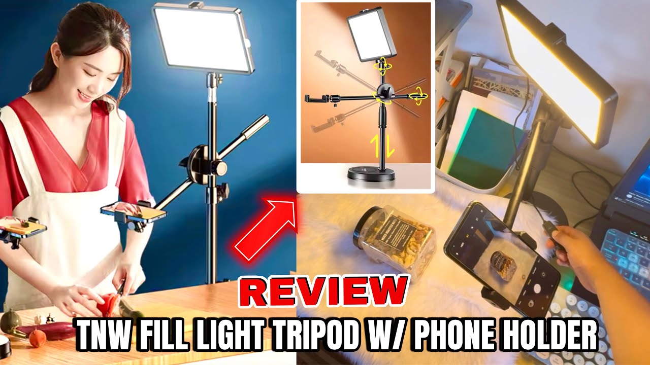 Affordable Vlogging Setup! TNW Fill Light Tripod with Phone Holder &ndash; Unboxing & Review