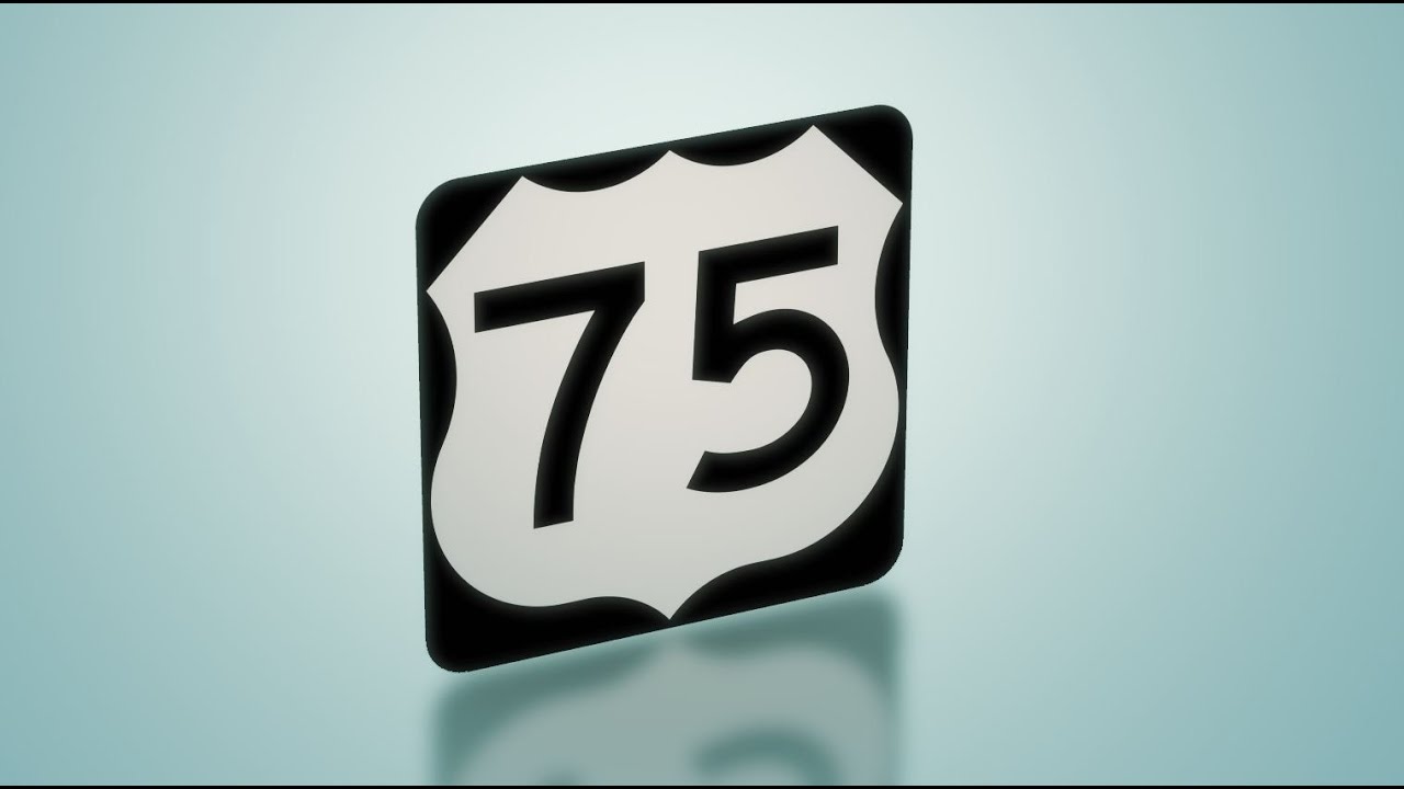 US-75 through Oklahoma, full-state version