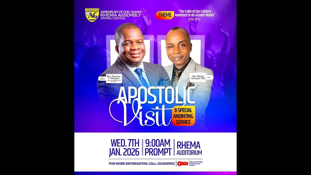 APOSTOLIC VISIT AND ANOINTING SERVICE