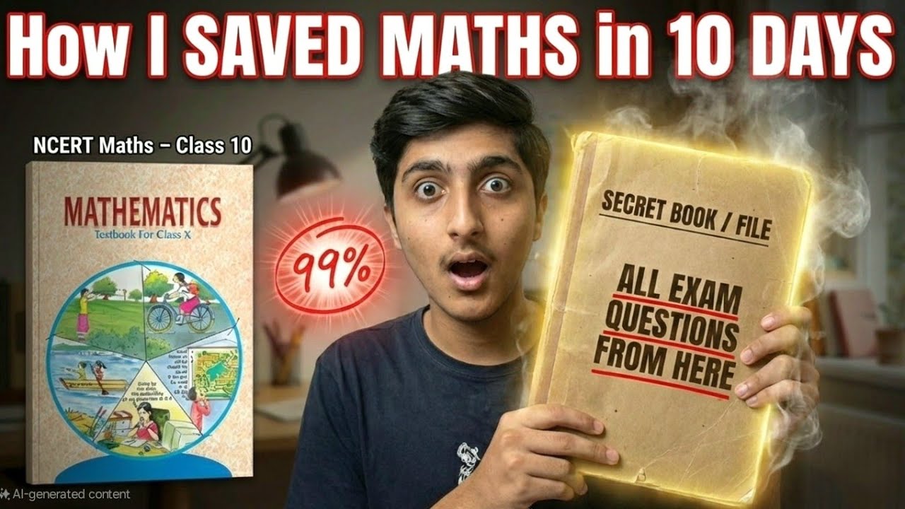I will SAVE your CLASS 10 MATHS (“पूरा CBSE बोर्ड का पेपर यहीं से आएगा”)