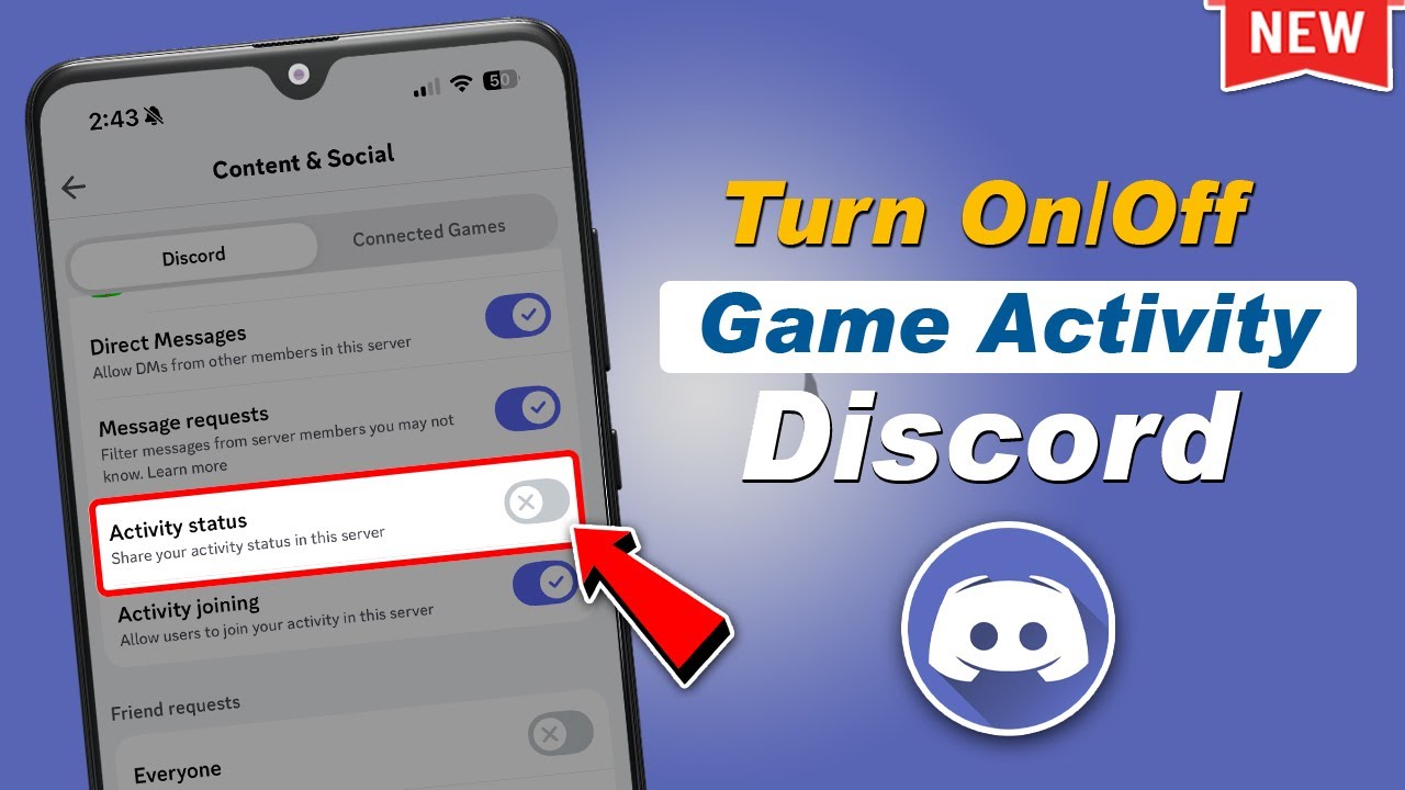 How To Turn On Or Off Game Activity On Discord (Android & iOS)