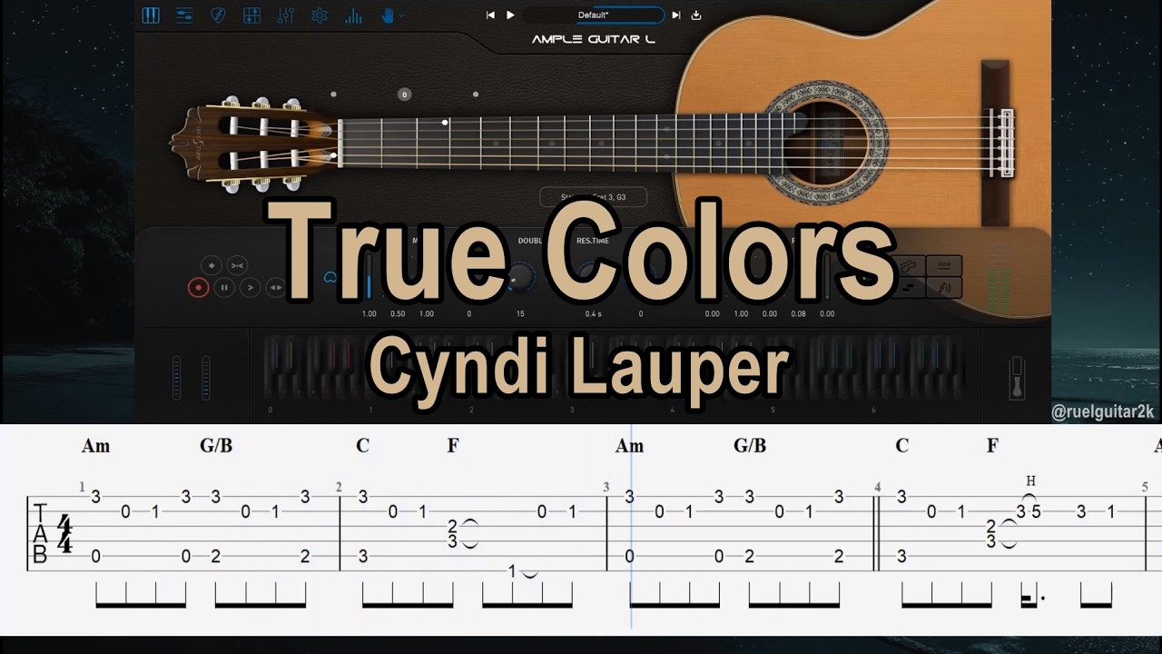 True Colors - Cyndi Lauper (Guitar Cover)