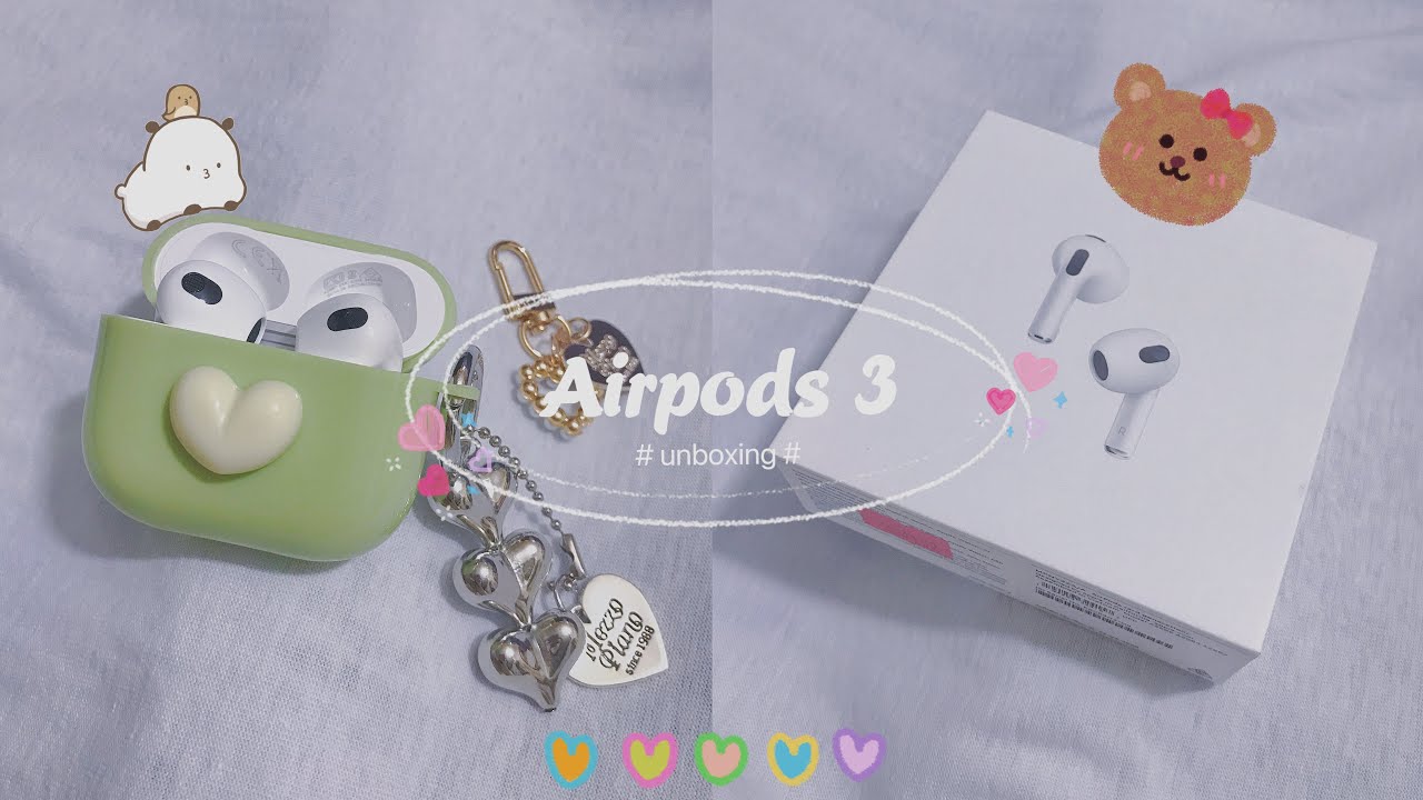 ✨unbox AirPods 3 in 2023 ✨ and accessories 🎀 by mon 🌷