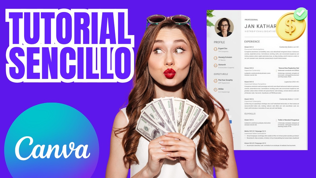 Cómo Hacer un Currículum (CV) Profesional en Canva GRATIS | Plantillas y Paso a Paso 2025